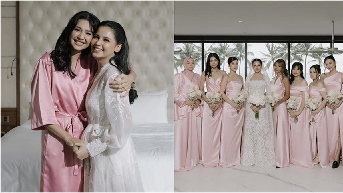 7 Potret Mikha Tambayong Jadi Bridesmaid di Pernikahan Yunita Siregar, Menawan