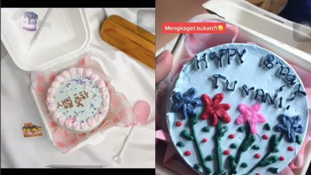 Tak Sesuai Ekspektasi, 7 Potret Bento Cake Ini Bikin Ikut Ngelus Dada. (Sumber: Tiktok/ilmiasofia_)