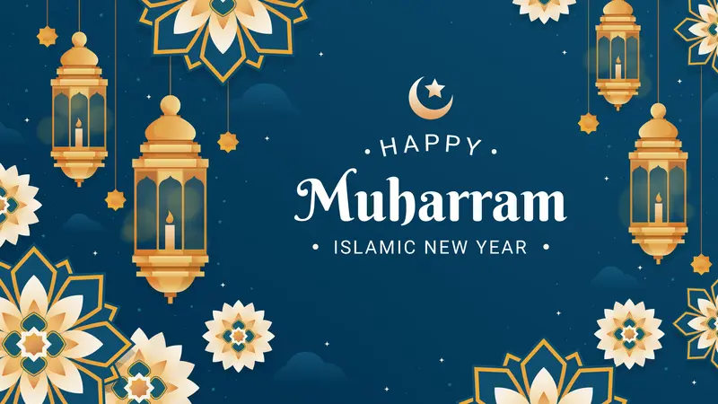 Ilustrasi bulan Muharam, tahun baru Islam