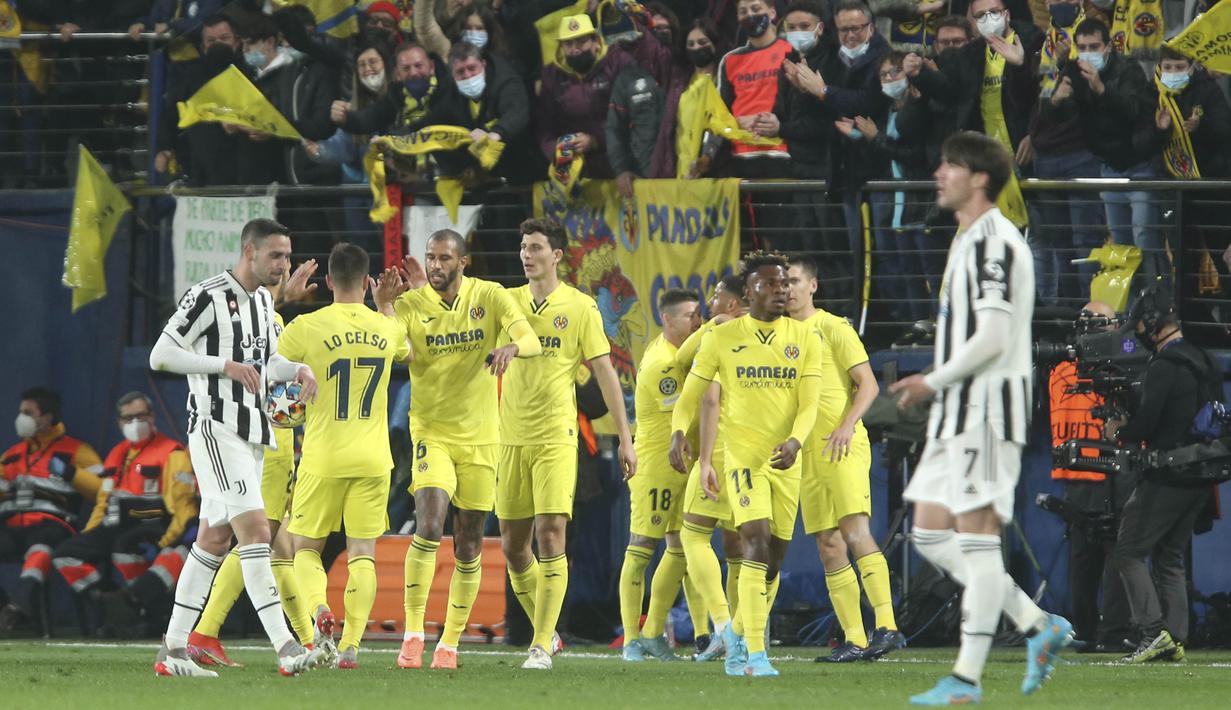 Berkat hasil ini, Juventus dan Villarreal masih sama-sama berpeluang besar melaju ke perempat final. Leg kedua di markas Bianconeri akan digelar pada Maret mendatang. (AP/Alberto Saiz)