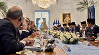 Presiden Prabowo Subianto melakukan pertemuan bilateral dengan Presiden Prancis, Emmanuel Macron di Istana Merdeka Jakarta, Rabu (28/5/2025).