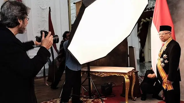 Menjelang Pelantikan, Ini 6 Momen Dibalik Pemotretan Foto Resmi Jokowi dan Ma'ruf Amin