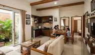 6 Desain Rumah Keluarga dengan Tiga Kamar Tidur dan Area Penyimpanan Tersembunyi
