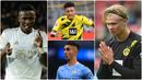 Pemain-pemain muda terbaik se-Eropa akan bersaing dalam penghargaan Golden Boy 2020. Erling Haaland, Jadon Sancho, Ansu Fati dan Alphonso Davies masuk daftar calon peraih Golden Boy 2020. Berikut 20 kandidat Golden Boy 2020 bagian 2. (kolase foto AFP)