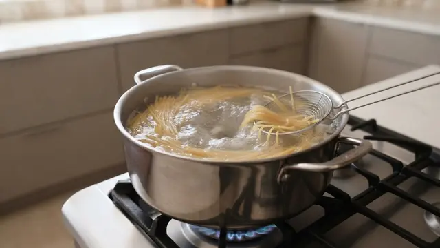 Gunakan Air yang Cukup untuk Memasak Pasta