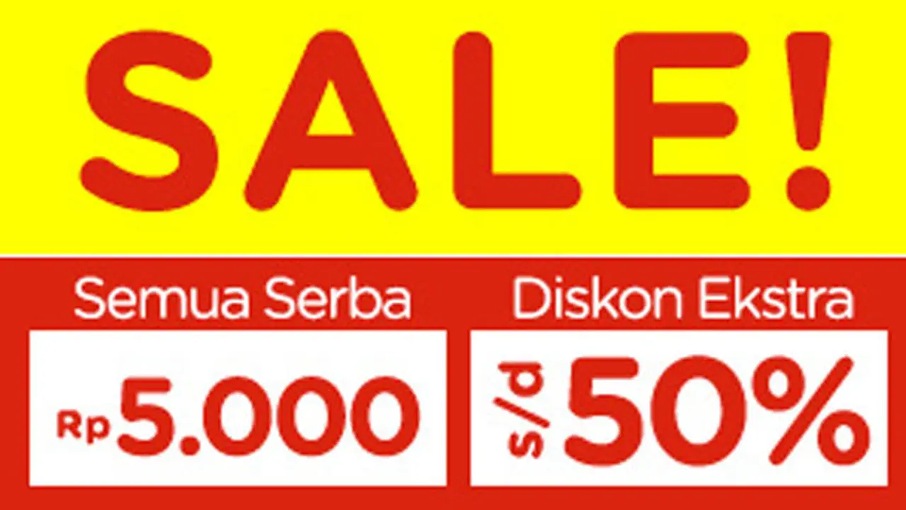 Sale Rp 5.000 Gadget Favorit dan Cashback 50% Setiap Pesan Grab