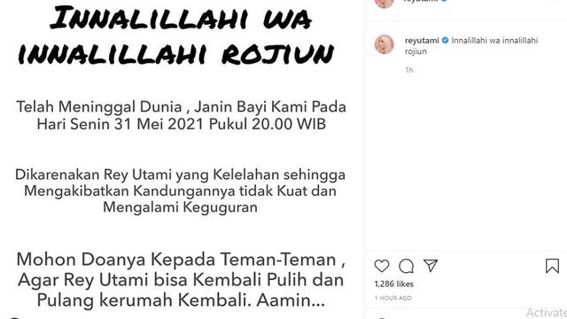 Rey Utami (Foto: Instagram/@reyutami)