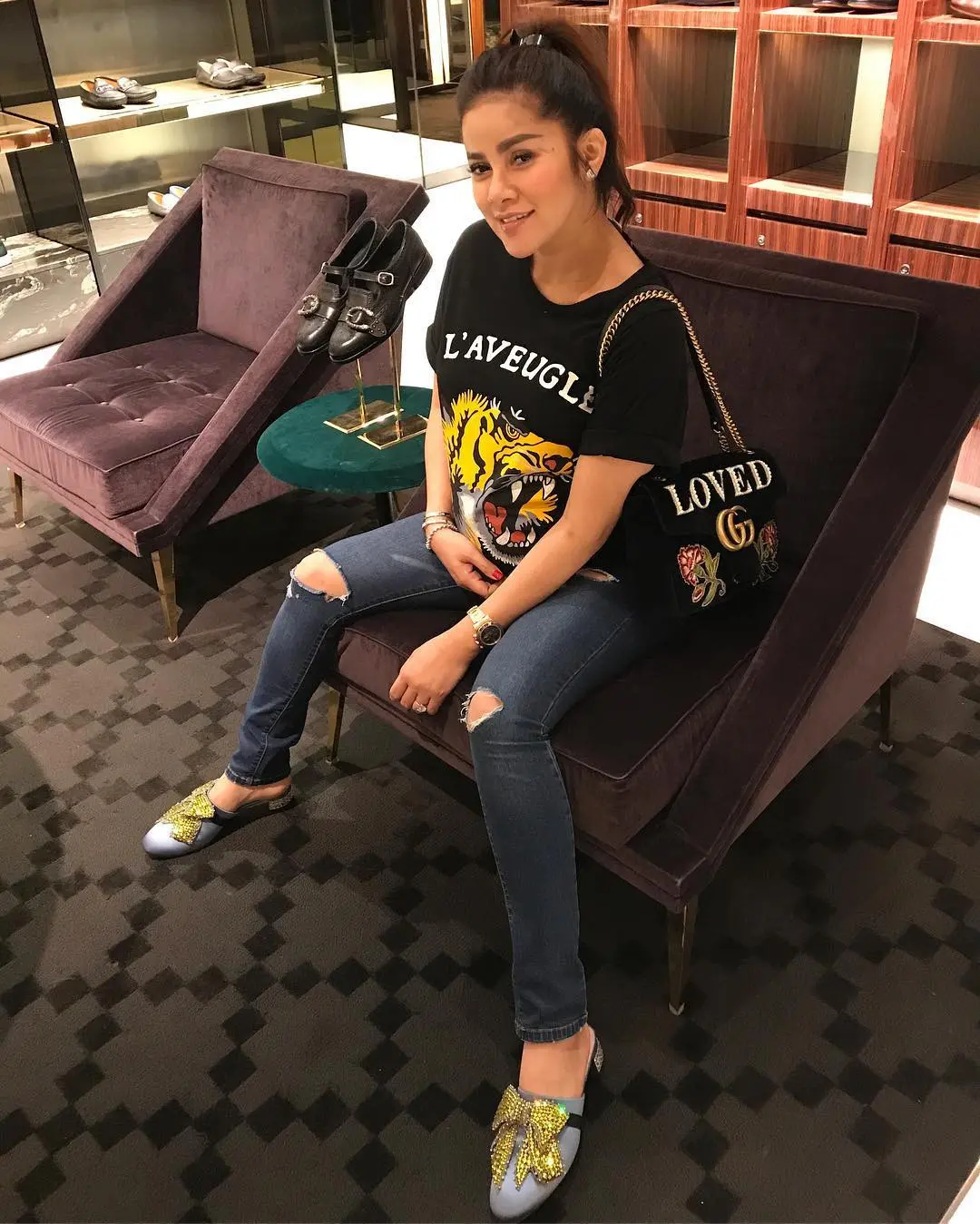 Penampilan Olla Ramlan yang tetap cantik saat hamil. (Image: ollaramlanaufar/instagram)