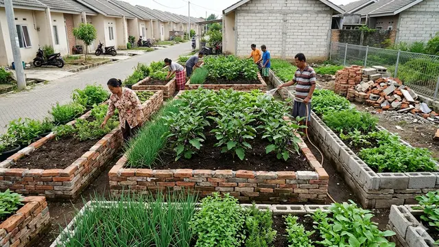 Ide Kebun Sayur Bersama di Komplek Perumahan Subsidi