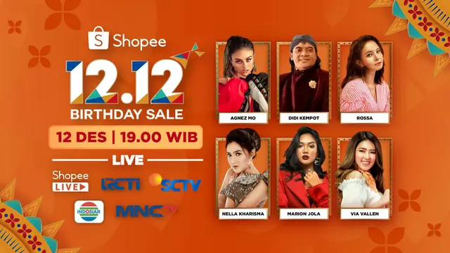 Yuk, Ikut Rayakan Ulang Tahun Ke-4 Shopee di Shopee 12.12 Birthday Sale TV Show!