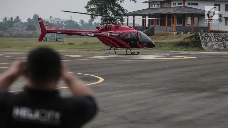 Merasakan Sensasi Mudik dengan Helikopter