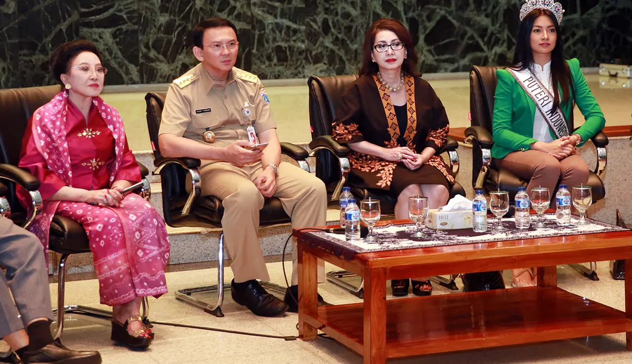 "Ini salah satu upaya YPI agar SDM wanita makin meningkat lagi." sambung Putri Kusuma Wardhani, Ketua Yayasan Puteri Indonesia (YPI). (Deki Prayoga/Bintang.com)