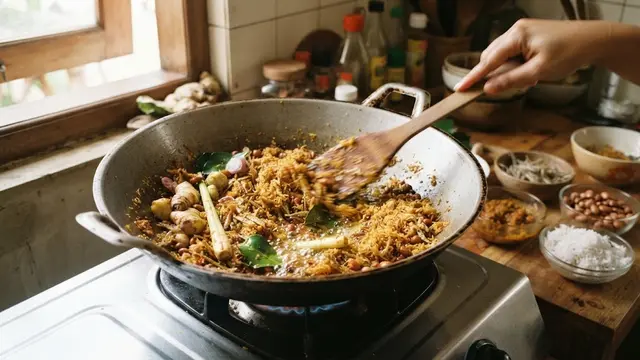Resep Serundeng Teri Kacang