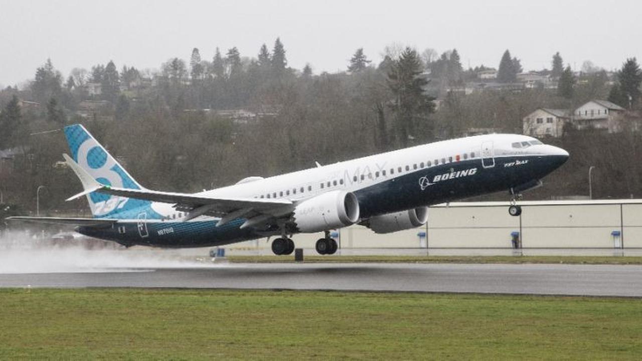 Ilustrasi pesawat Boeing 737 Max 8 (AFP/Stephen Brashear)