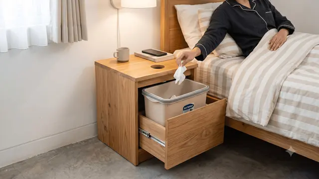 Desain Tempat Sampah Tersembunyi