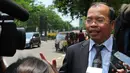 Pengacara keluarga Susilo Bambang Yudhoyono (SBY), Palmer Situmorang saat mendatangi Gedung KPK, Jakarta, Selasa (31/3/2015). (Liputan6.com/Herman Zakharia)