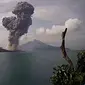 Erupsi Gunung Anak Krakatau. (Dok. Istimewa)