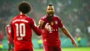 Eric Maxim Choupo-Moting menjadi bintang kemenangan Bayern dengan memborong empat gol, sedangkan bintang muda Jamal Musiala turut menyumbang dua gol. (Foto: AFP/Patrik Stollarz)