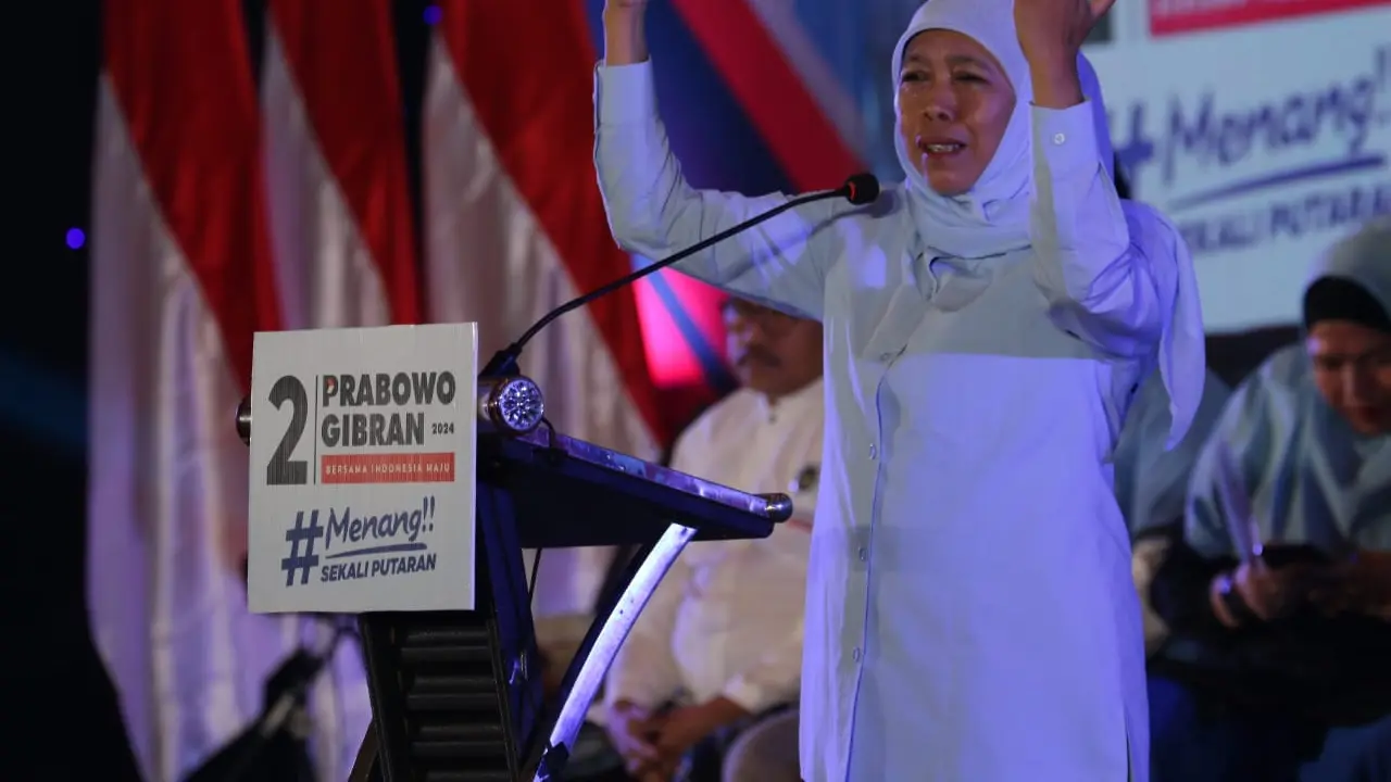 Dewan Pengarah dan Juru Kampanye Nasional (Jurkamnas) Tim Kampanye Nasional (TKN) Prabowo-Gibran Khofifah Indar Parawansa