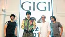 "Nidji senang banget bisa ikut. GIGI udah idola kami dari jaman celana merah sampai sekarang bisa satu panggung. Apalagi besok event closingan sebelum puasa," jelas Rama. (Adrian Putra/Bintang.com)