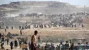 Militer Israel mengatakan pada 25 September bahwa 700.000 warga Palestina telah meninggalkan Kota Gaza sejak akhir Agustus 2025. (Eyad BABA/AFP)
