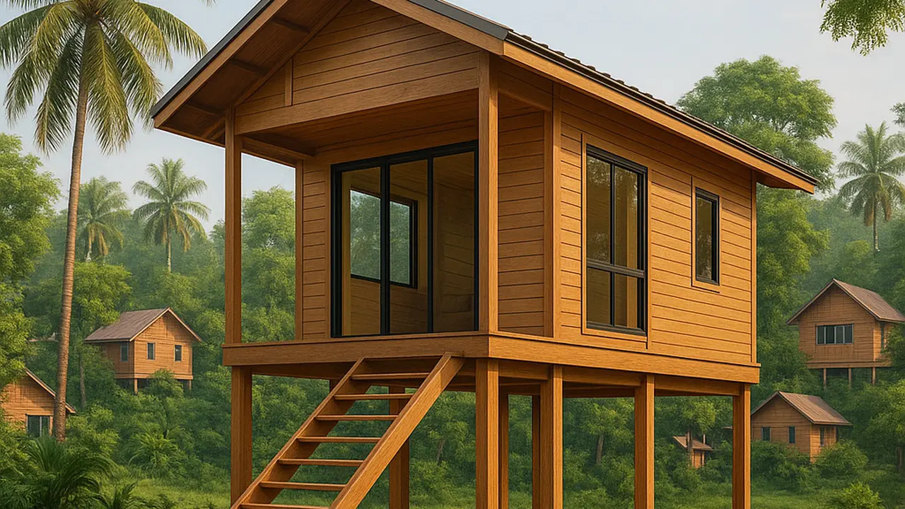 Model Rumah Kayu Modular