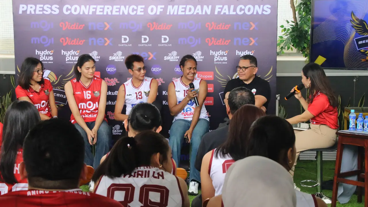 Tim bola voli Medan Falcons, resmi mengumumkan kesiapannya untuk berlaga di kasta tertinggi voli nasional, Proliga 2026.