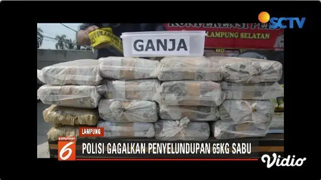 Paket Sabu Siap Edar Senilai Rp 60 Miliar Diamankan Polres Lampung