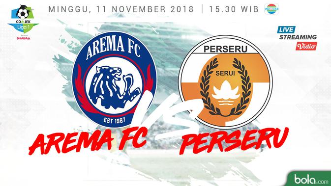 Liga 1 2018 Arema FC Vs Perseru Serui (Bola.com/Adreanus Titus)