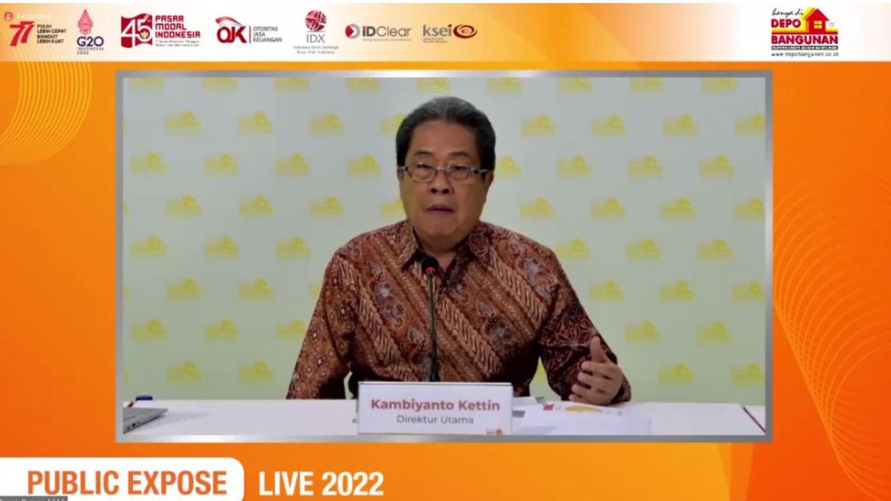 Paparan publik PT Caturkarda Depo Bangunan Tbk (DEPO), Jumat (16/9/2022) (Foto: Liputan6.com/Elga N)