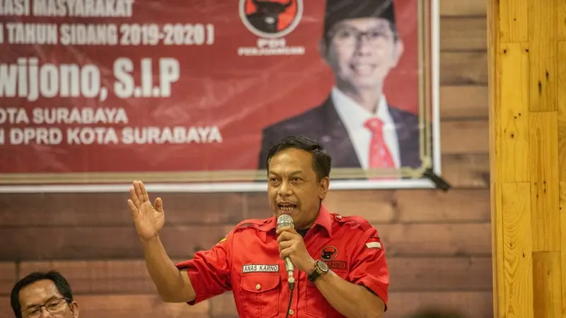 Ketua Badan Pemenangan Pemilu (Bappilu) DPC PDIP Surabaya Anas Karno.