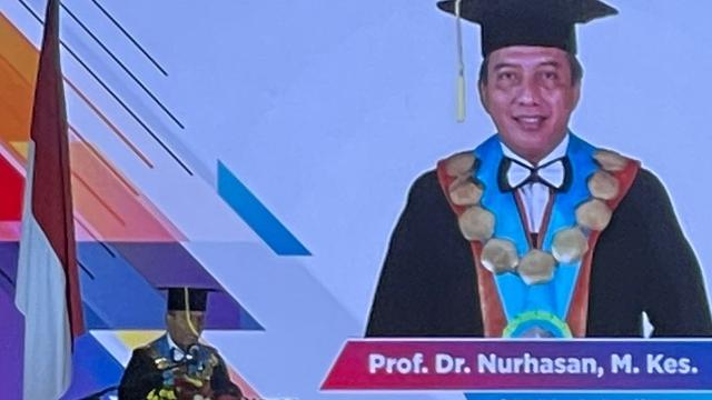 Rektro Unesa Nurhasan. (Dian Kurniawan)