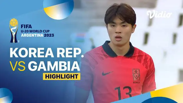Berita video highlights pertandingan Grup F Piala Dunia U-20 2023, Korea Selatan melawan Gambia, Senin (28/5/23). Pertandingan berakhir dengan skor imbang 0-0.