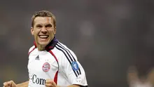 Lukas Podolski saat membela Bayern Munchen rentang 2006-2009. (AFP/Filippo Monteforte)