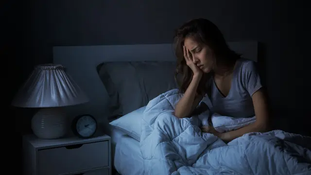 Ilustrasi mengalami insomnia