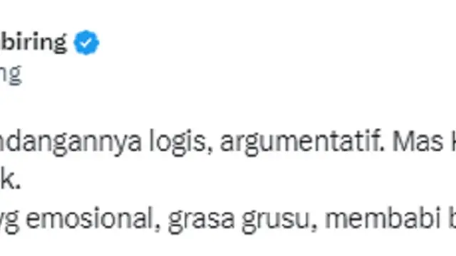 Tifatul Sembiring - Gibran Rakabuming (Foto: Twitter/@tifsembiring)