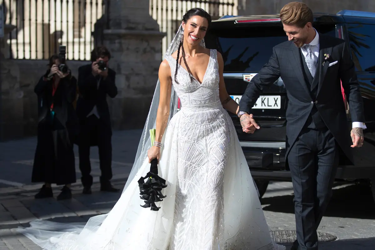 Momen Kebahagian Sergio Ramos dan Pilar Rubio di Hari Pernikahan