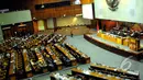 Suasana sidang Paripurna membahas pencalonan Komjen Pol Budi Gunawan sebagai Kapolri, Jakarta, Kamis (15/1/2015). (Liputan6.com/Faisal R Syam)