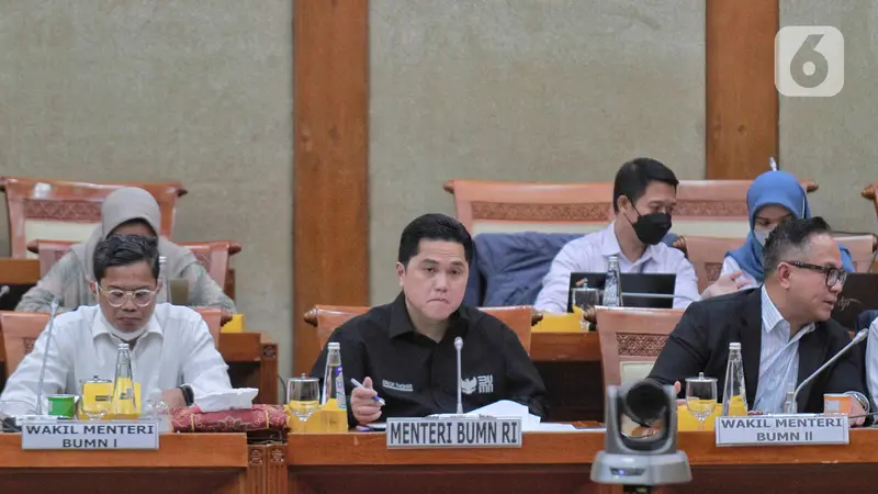 Menteri BUMN Erick Thohir Evaluasi Kinerja Kerja dengan DPR