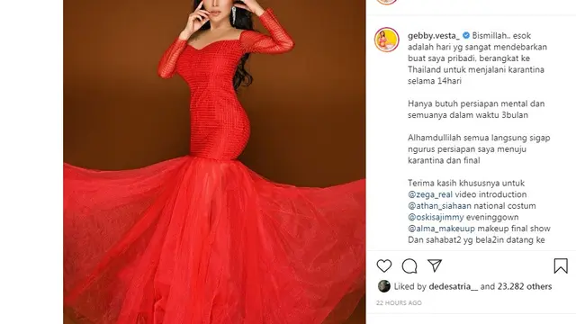 Gebby Vesta (Foto: Instagram/@gebby.vesta_)