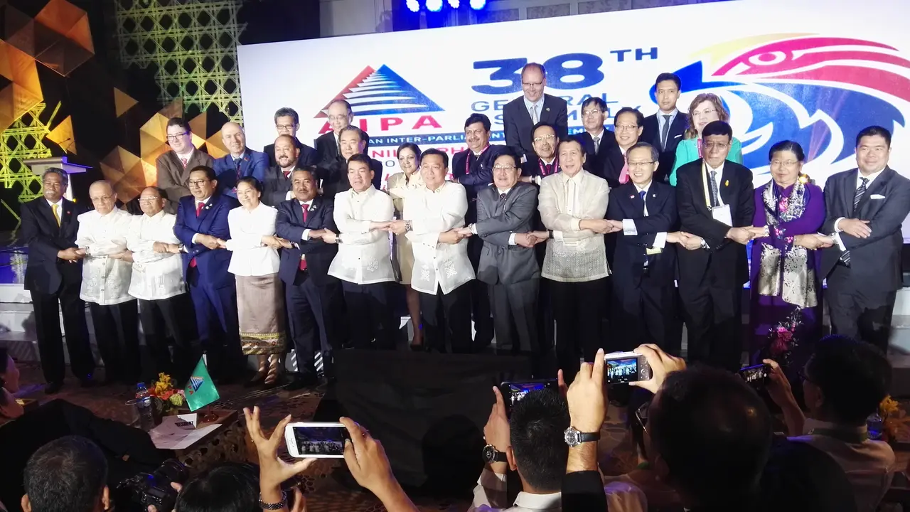 Sidang Umum Parlemen Se-Asia Tenggara atau ASEAN Inter-Parliamentary Assembly (AIPA) di Manila. (Liputan6.com/Raden Trimutia Hatta)