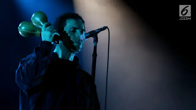 FOTO: Mantan vokalis Oasis Liam Gallagher, Bius Penggemarnya di Jakarta