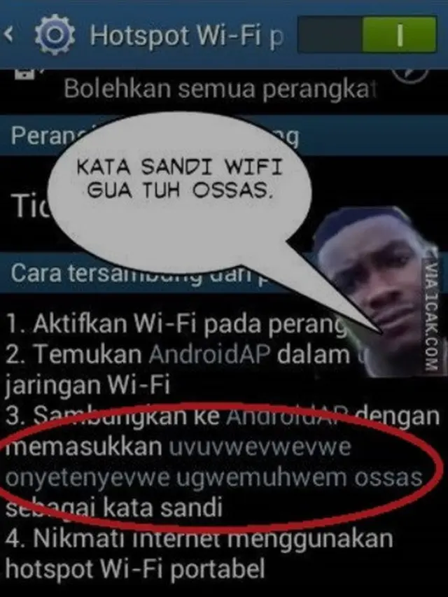 password wifi super panjang