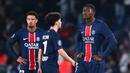 PSG sudah dipastikan juara beberapa pekan lalu, jadi laga ini tidak begitu krusial. Hasil ini membuat PSG mengemas 78 poin, masih di puncak klasemen Ligue 1. Sementara Nice naik ke peringkat empat dengan raihan 54 poin dari 31 laga. (AFP/Franck Fife)
