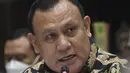 Ketua Komisi Pemberantasan Korupsi (KPK), Firli Bahuri saat mengikuti rapat kerja dengan Komisi III DPR di Kompleks Parlemen, Senayan, Jakarta, Rabu (7/9/2022). Rapat tersebut membahas RKA K/L tahun 2023 dan pembahasan usulan program yang akan didanai oleh DAK. (Liputan6.com/Angga Yuniar)