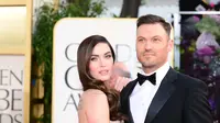 Kabar baik datang, Meghan Fox akhirnya batal gugat cerai Brian Austin dan mereka kembali menunjukan kemesraannya didepan publik. (AFP/Bintang.com)