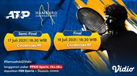 Jadwal dan Link Live Streaming ATP 500 Hamburg European Open di Vidio, 17-18 Juli 2021. (Sumber : dok. vidio.com)