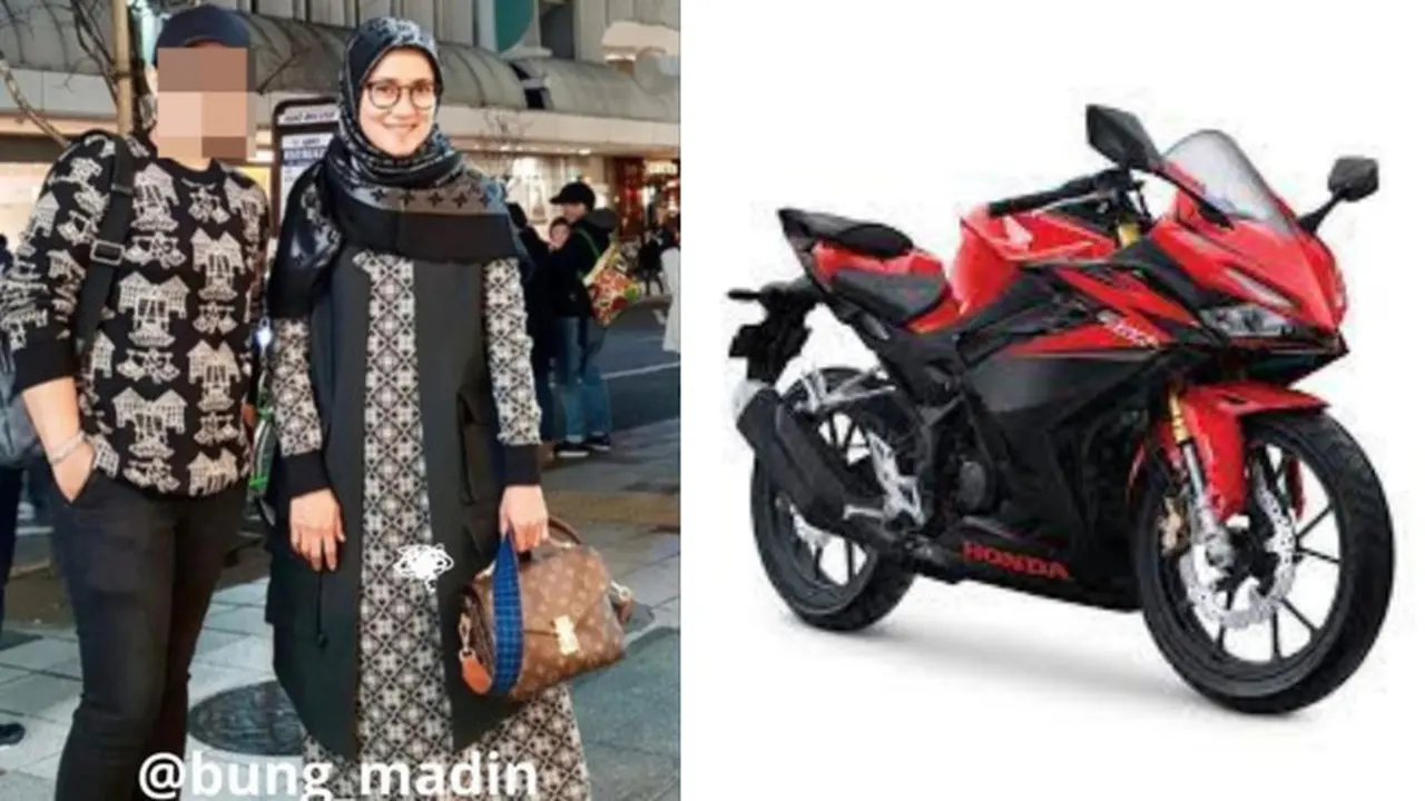 Tas LV Bupati Lebak Iti Octavia Seharga Honda CBR150 R
