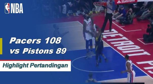 Blake Griffin keluar untuk pertandingan ketiga berturut-turut untuk Pistons dan Pacers mengambil keuntungan untuk mengambil kemenangan 108-89.