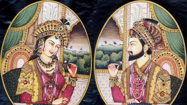 Lukisan Mumtaz Mahal dan Kaisar Shah Jahan I.